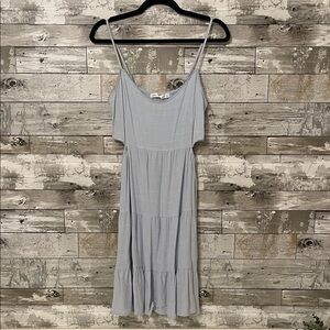 Altar'd State Light Blue Midi Dress